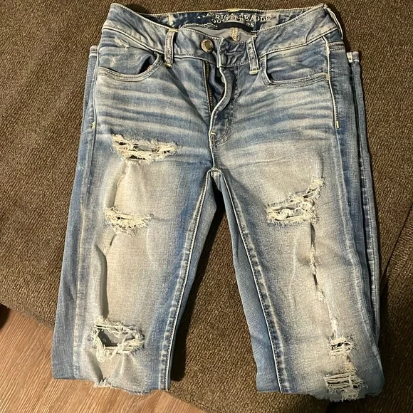 American Eagle Skinny Jeans size 0 - Picture 1 of 2